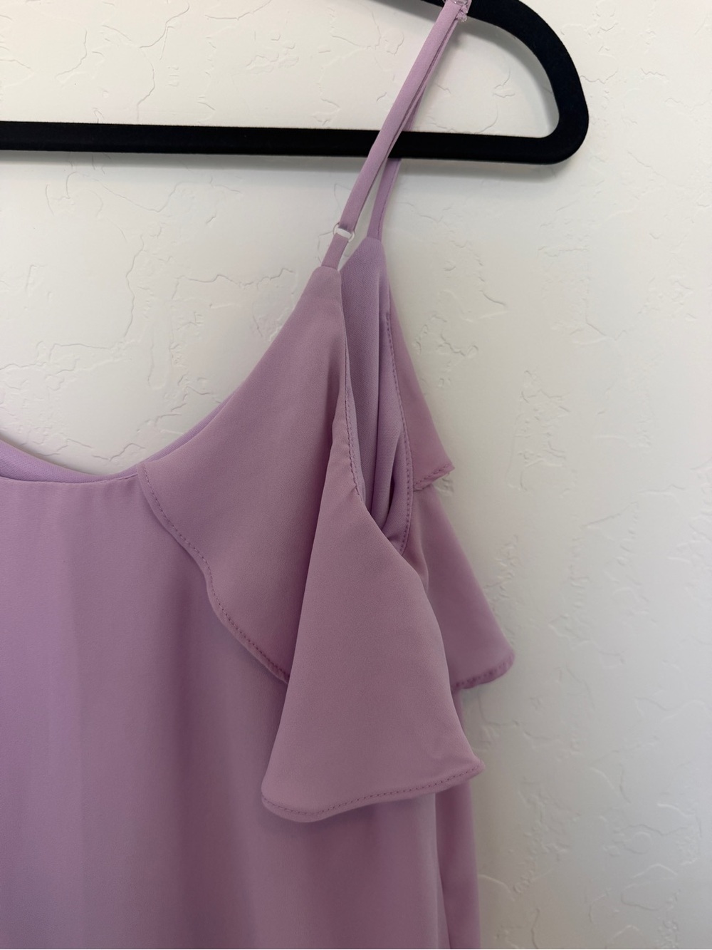 Everly Lilac Ruffle Slip Dress - Small - Picture 4 of 4
